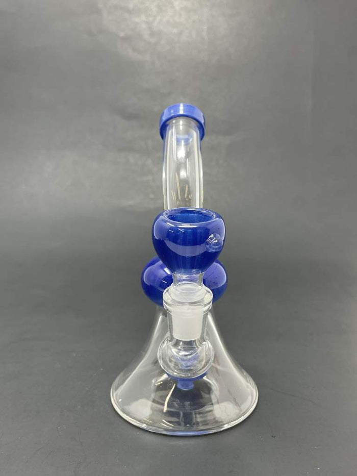 5.5" Blue Showerbend Bong StonedGenie.com