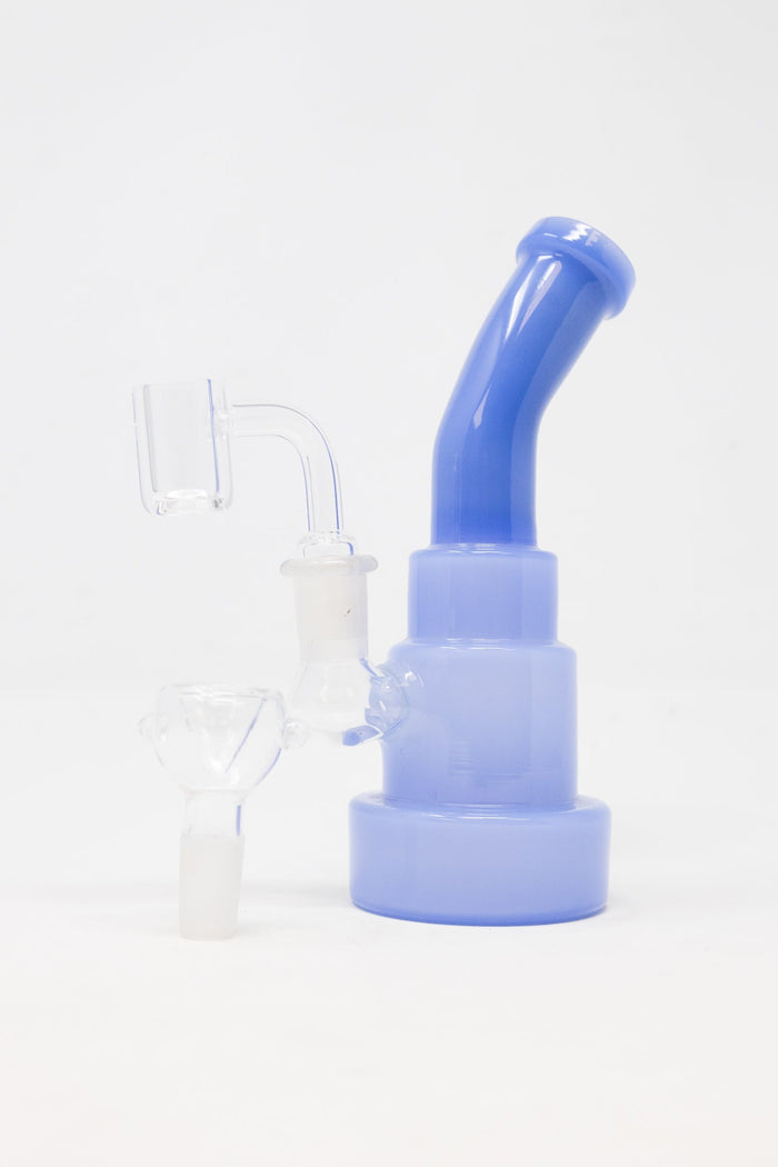 6" Baby Blue Shower Bend Dab Rig StonedGenie.com