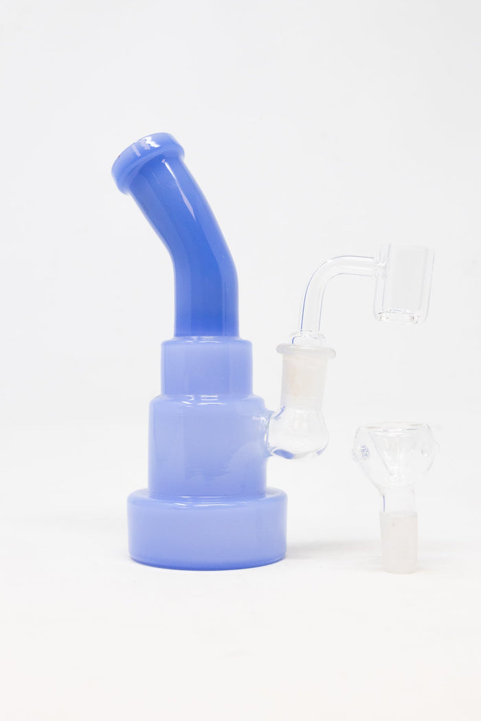 6" Baby Blue Shower Bend Dab Rig StonedGenie.com