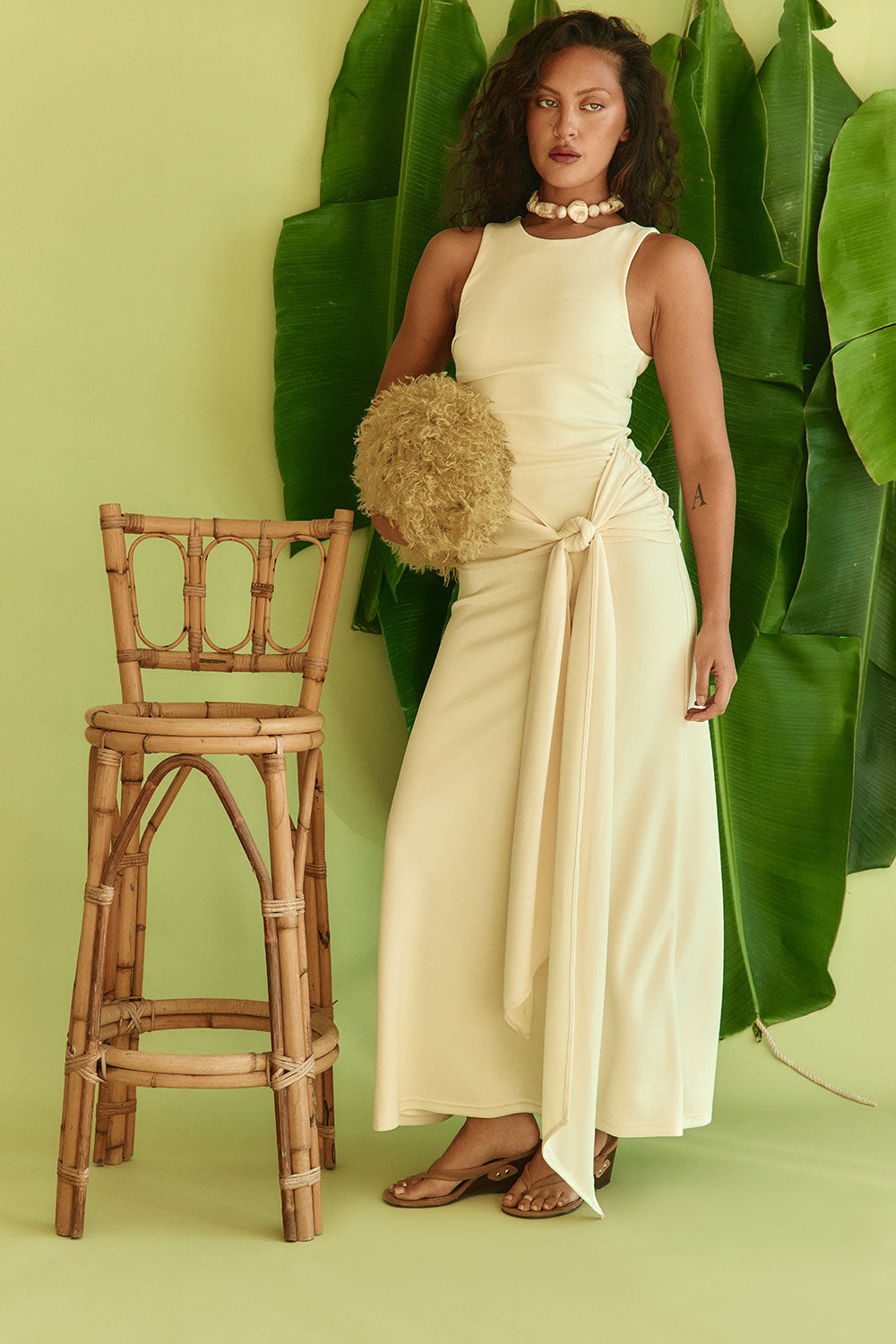 Soleia Dress - Lemon Sorbet