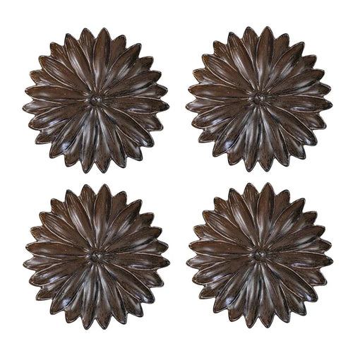 6.5" Stoneware Flower Shaped Plate