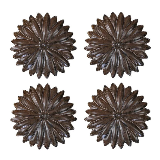 6.5" Stoneware Flower Shaped Plate