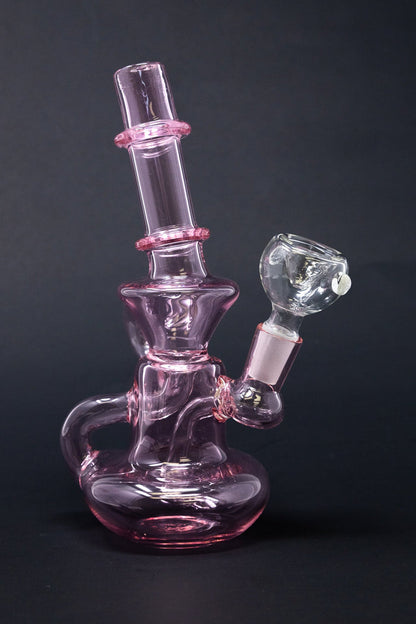 7" Pink Diablo Recycler Bong StonedGenie.com