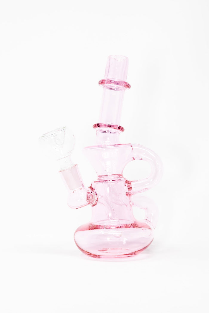 7" Pink Diablo Recycler Bong StonedGenie.com