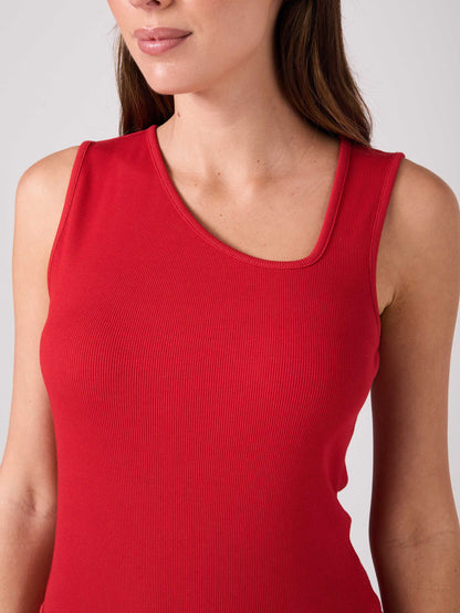 Riva Rib Tank - Cherry