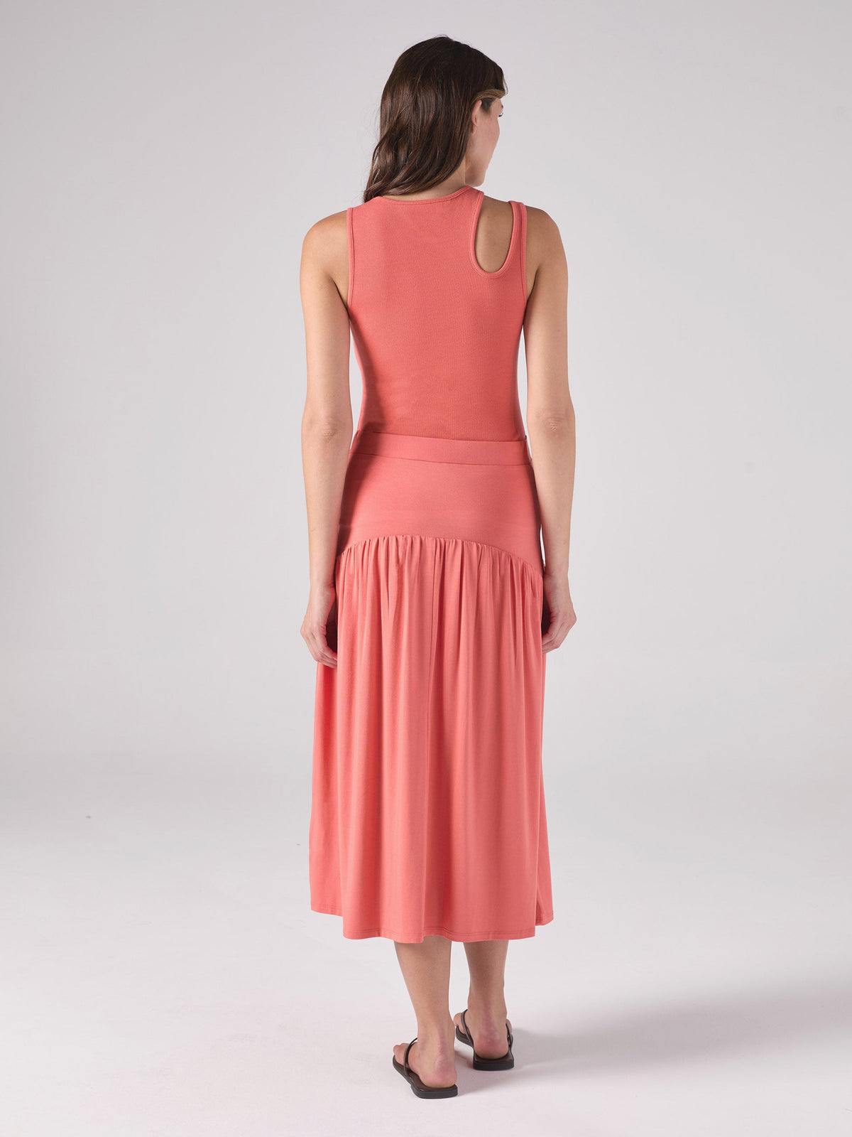 Cut Out Rib Tank - Sienna