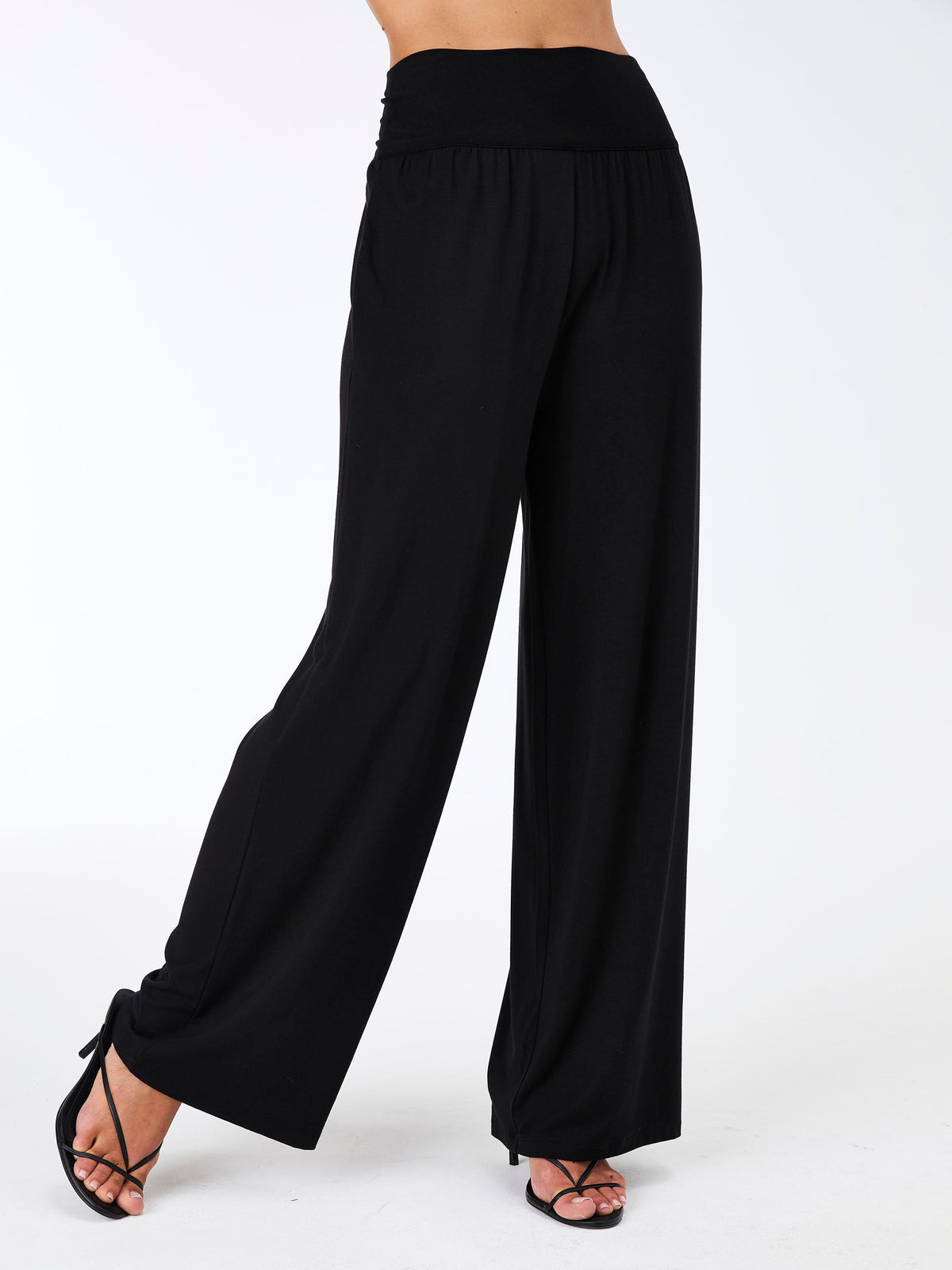 Nomad Modal Wide Leg Pant - Black