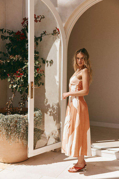 Seme Dress - Peach Solanto