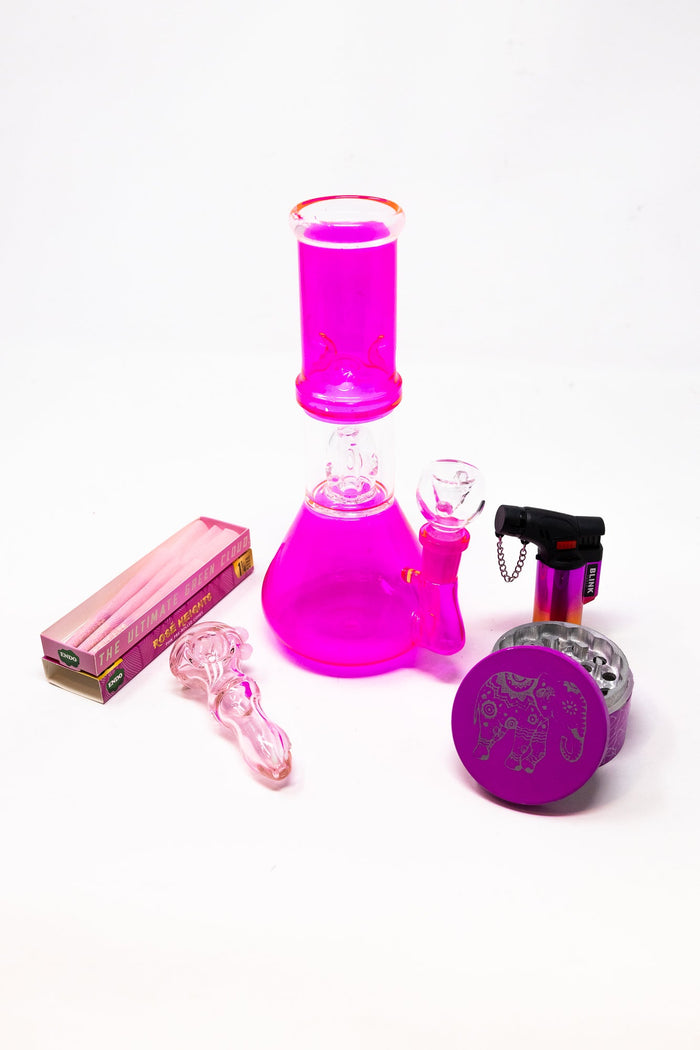 8" Pink Side Joint Combo StonedGenie.com