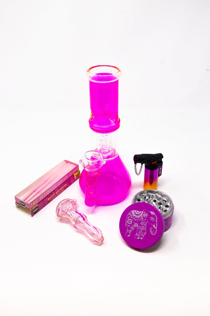 8" Pink Side Joint Combo StonedGenie.com