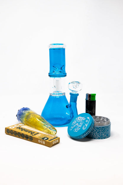8" Teal Side Joint Combo StonedGenie.com