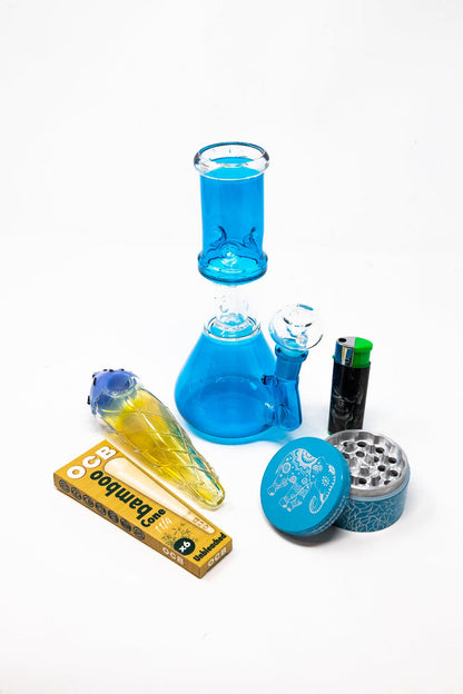 8" Teal Side Joint Combo StonedGenie.com