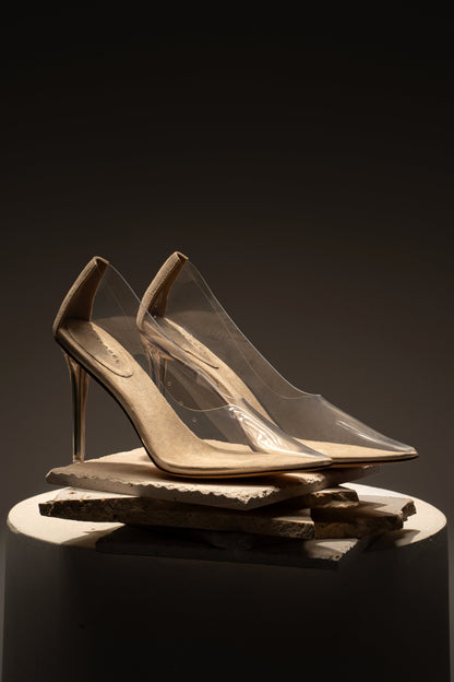 Glass Doll Clear Pumps