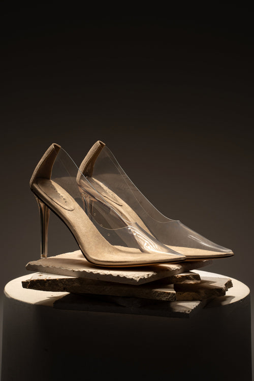 Glass Doll Clear Pumps