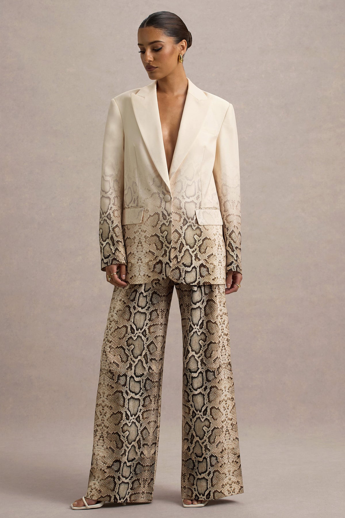 Hurley | Snake Print Ombre Longline Blazer