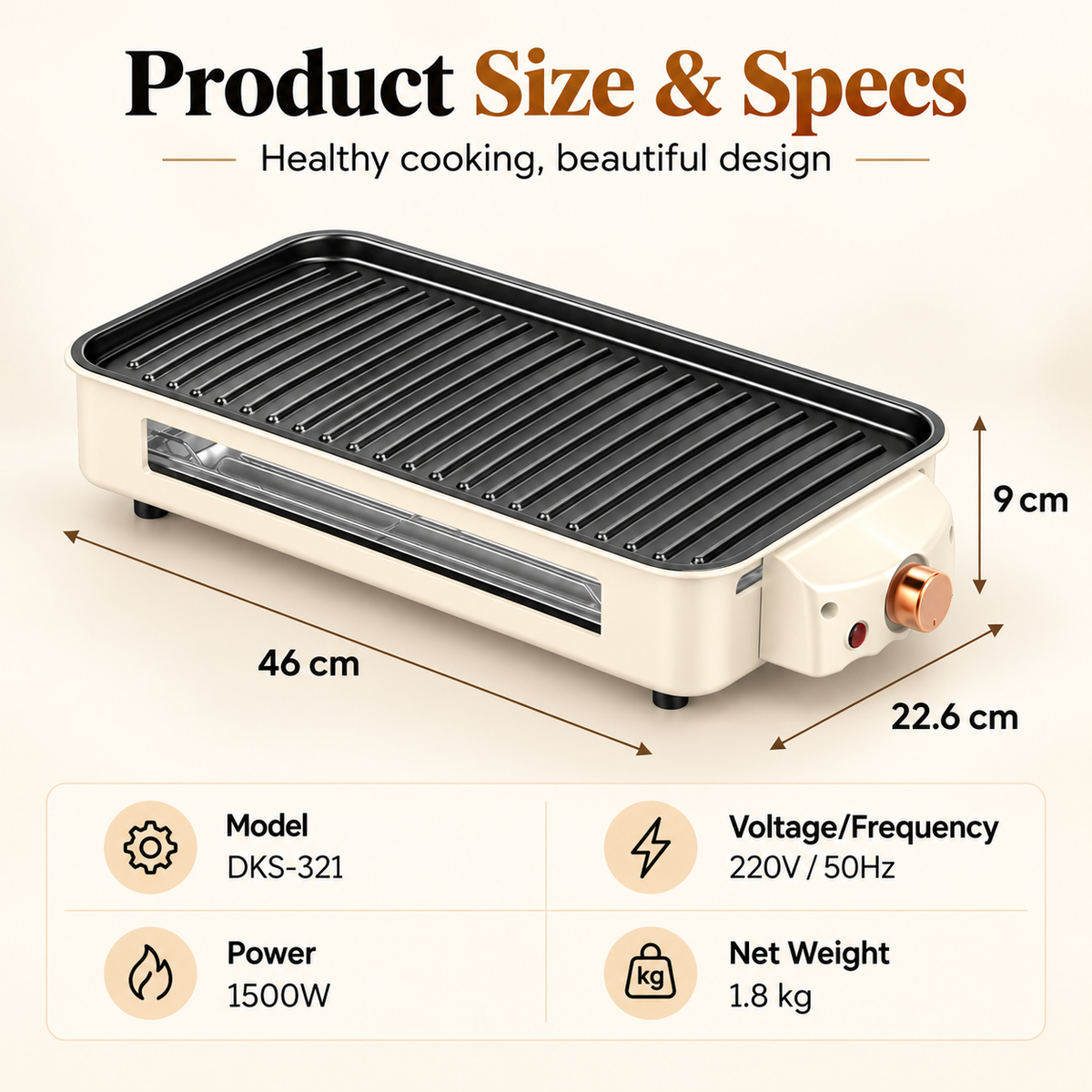 SavorNest™ – 3-in-1 Electric Tabletop Grill & Raclette Set