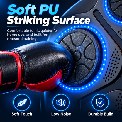 Smart Music Boxing Trainer – Interactive LED Reflex Training Machine for Home Fitness