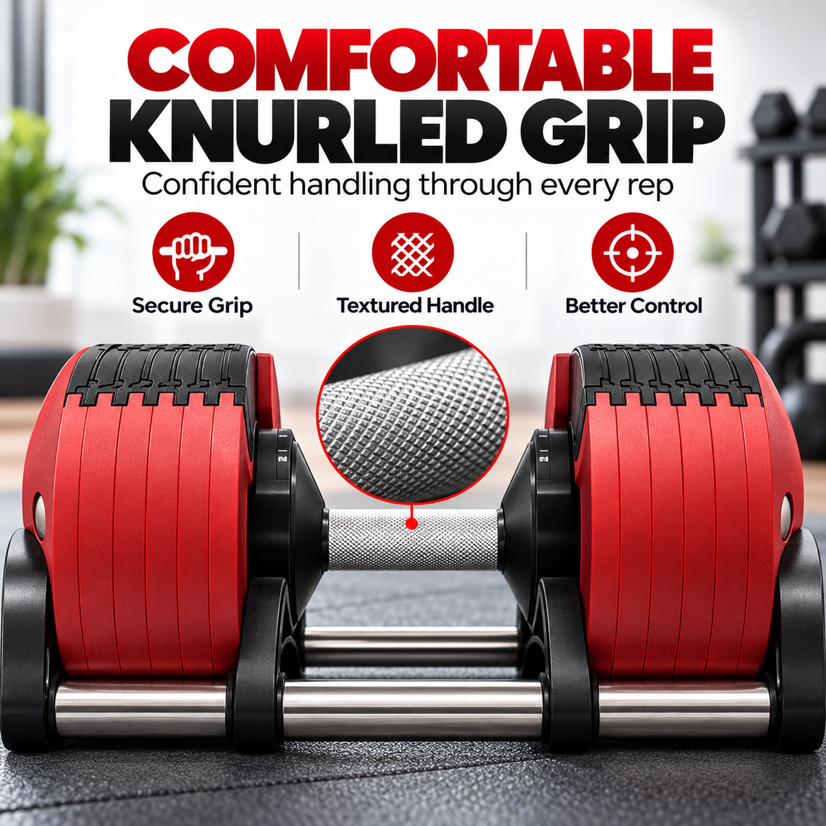 All-in-One Adjustable Dumbbell – Compact Home Gym Strength Training Equipment