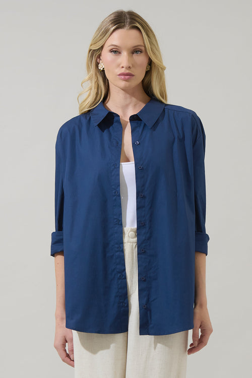 Dream State Oversized Button Down Shirt