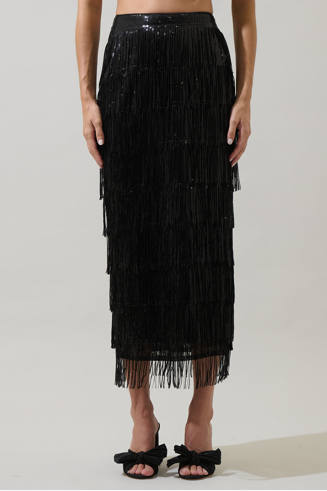 Estery Sequin Maxi Skirt