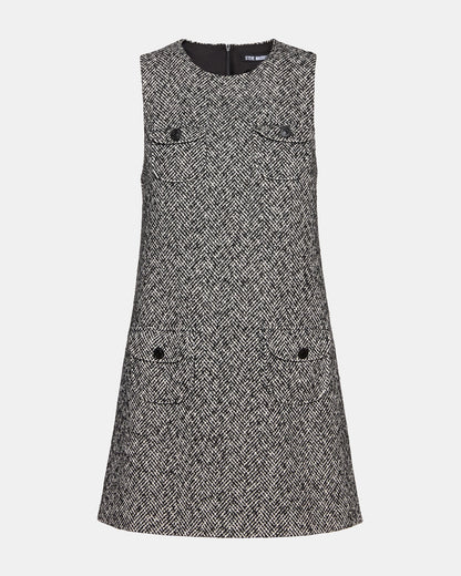 LOUIE DRESS BLACK/WHITE