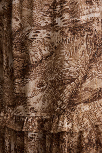 Sundance Mocha Printed Maxi Dress