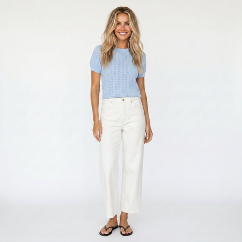 Nerissa Pointelle Tee