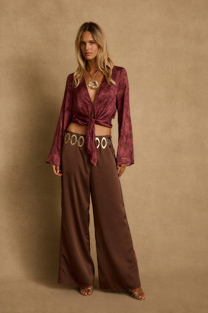 Waverly Mulberry Blouse