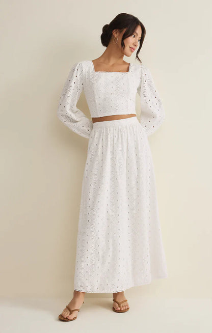 Bria Eyelet Skirt
