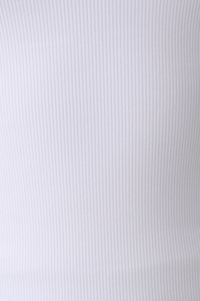 Actress Ribbed Tank - White