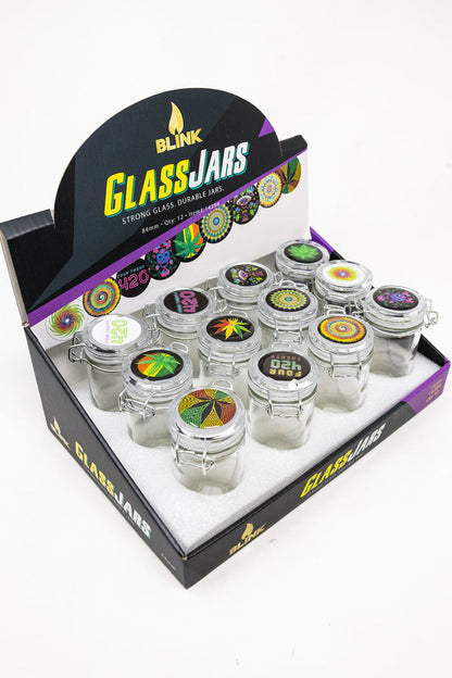 Airtight Glass Jar Container w/ Latch Top - Assorted StonedGenie.com