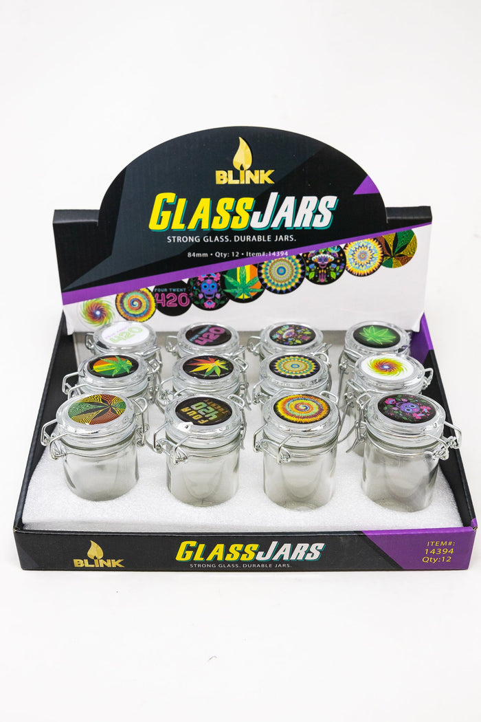 Airtight Glass Jar Container w/ Latch Top - Assorted StonedGenie.com