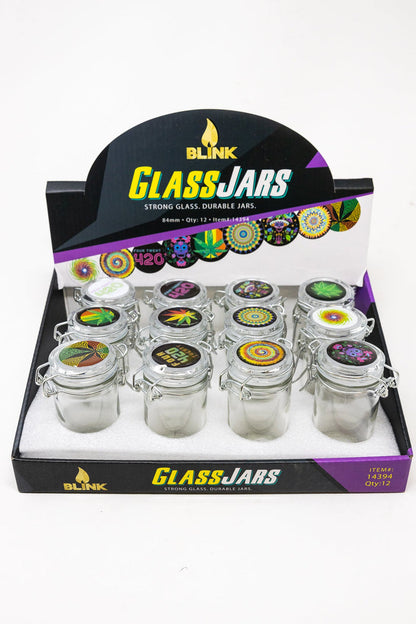 Airtight Glass Jar Container w/ Latch Top - Assorted StonedGenie.com