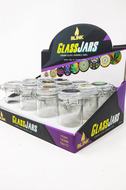 Airtight Glass Jar Container w/ Latch Top - Assorted StonedGenie.com