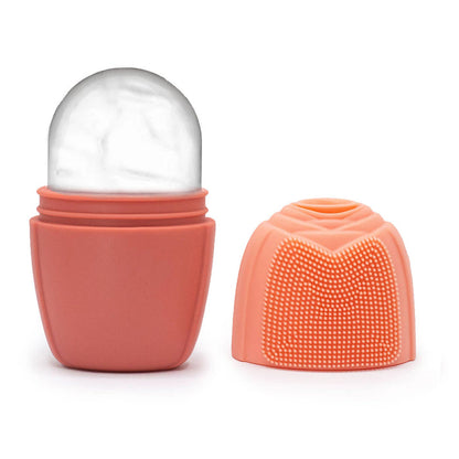 Ancient Wisdom Silicone Ice Face Roller - Peach