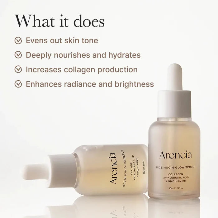 Arencia Rice Mucin Glow Serum 30ml