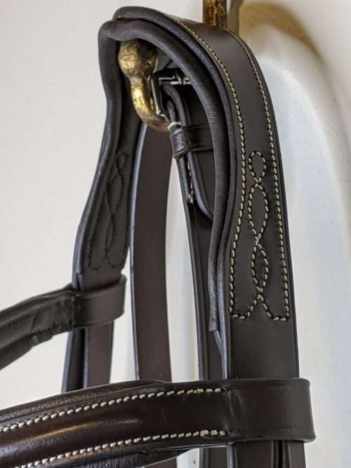 Avignon Ocala Fancy Stitch Monocrown Bridle Left