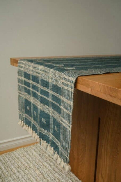 Bhujodi Wool Handloom Runner Denim