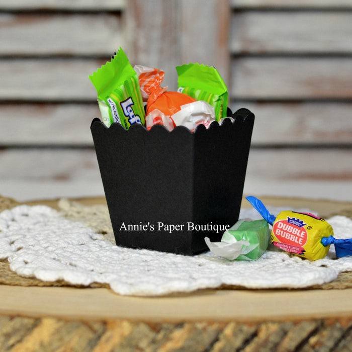 Black Mini Popcorn boxes