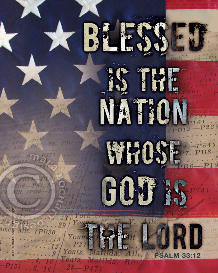 Blessed Nation - premium canvas