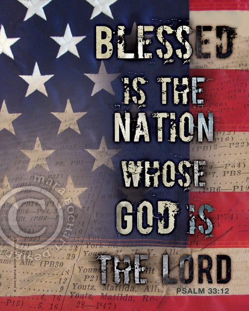 Blessed Nation - premium canvas