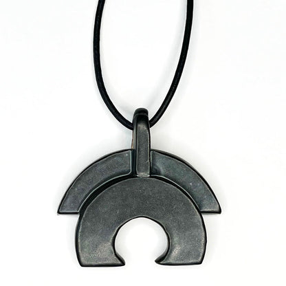 Blossom Arc Necklace in Black