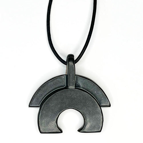 Blossom Arc Necklace in Black