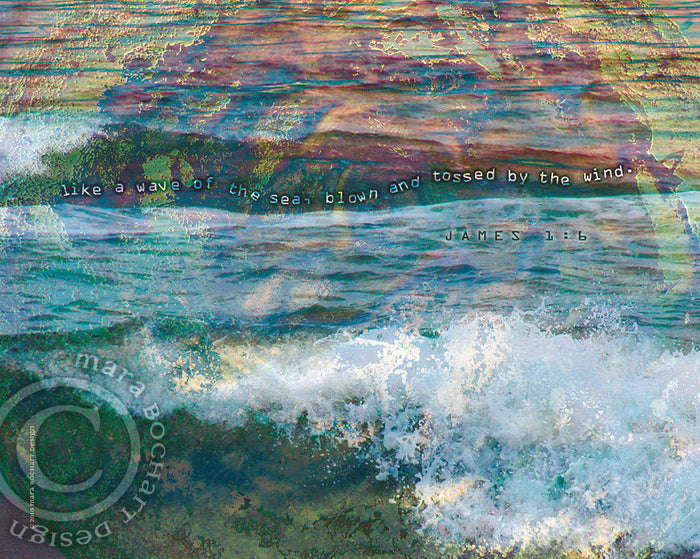 Blown and Tossed - premium canvas
