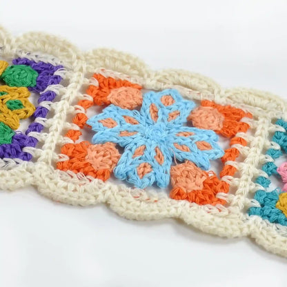 Elegant boho design crochet floral lace trim for suits & gowns by Ani Accessories – refined fabric accent