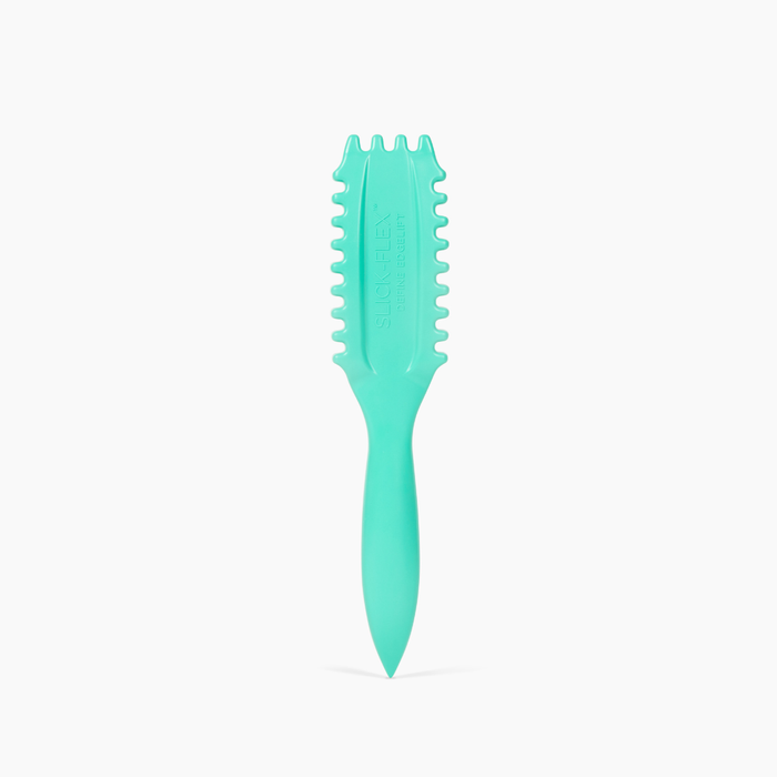 Turquoise Bounce Curl Slick-Flex Define Brush on a white background
