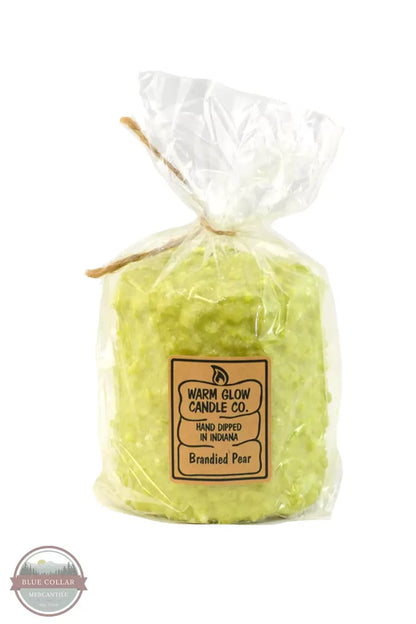 Warm Glow Candle BRAPEAMH Brandied Pear Mini Hearth Candle Front View