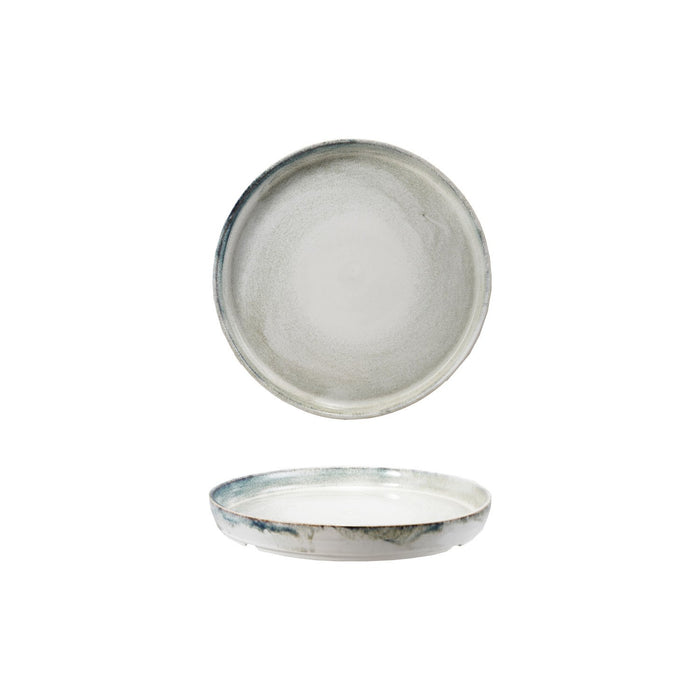 Charcoal & White Stoneware Platter