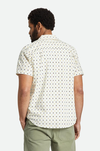 CHARTER PRINT S/S WVN - OFF WHITE/STRAW/DARK EARTH