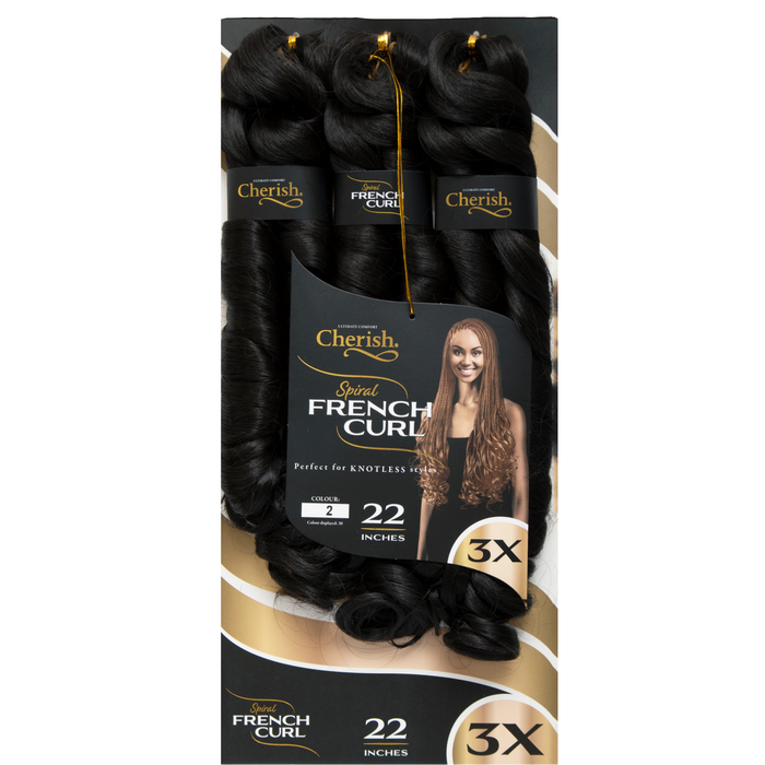 Cherish French Curl 22" 3X Pack